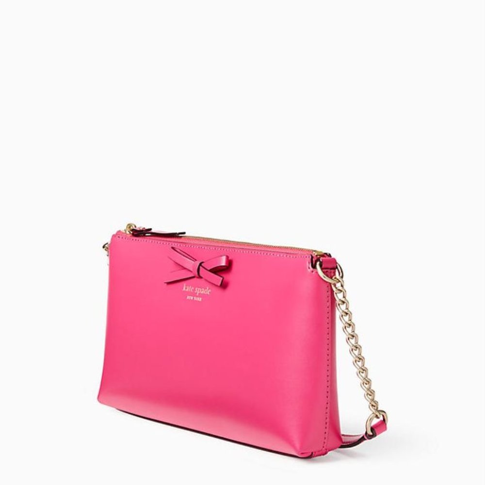 Kate Spade Sawyer Street Declan Pink Leather Cross Body Bag